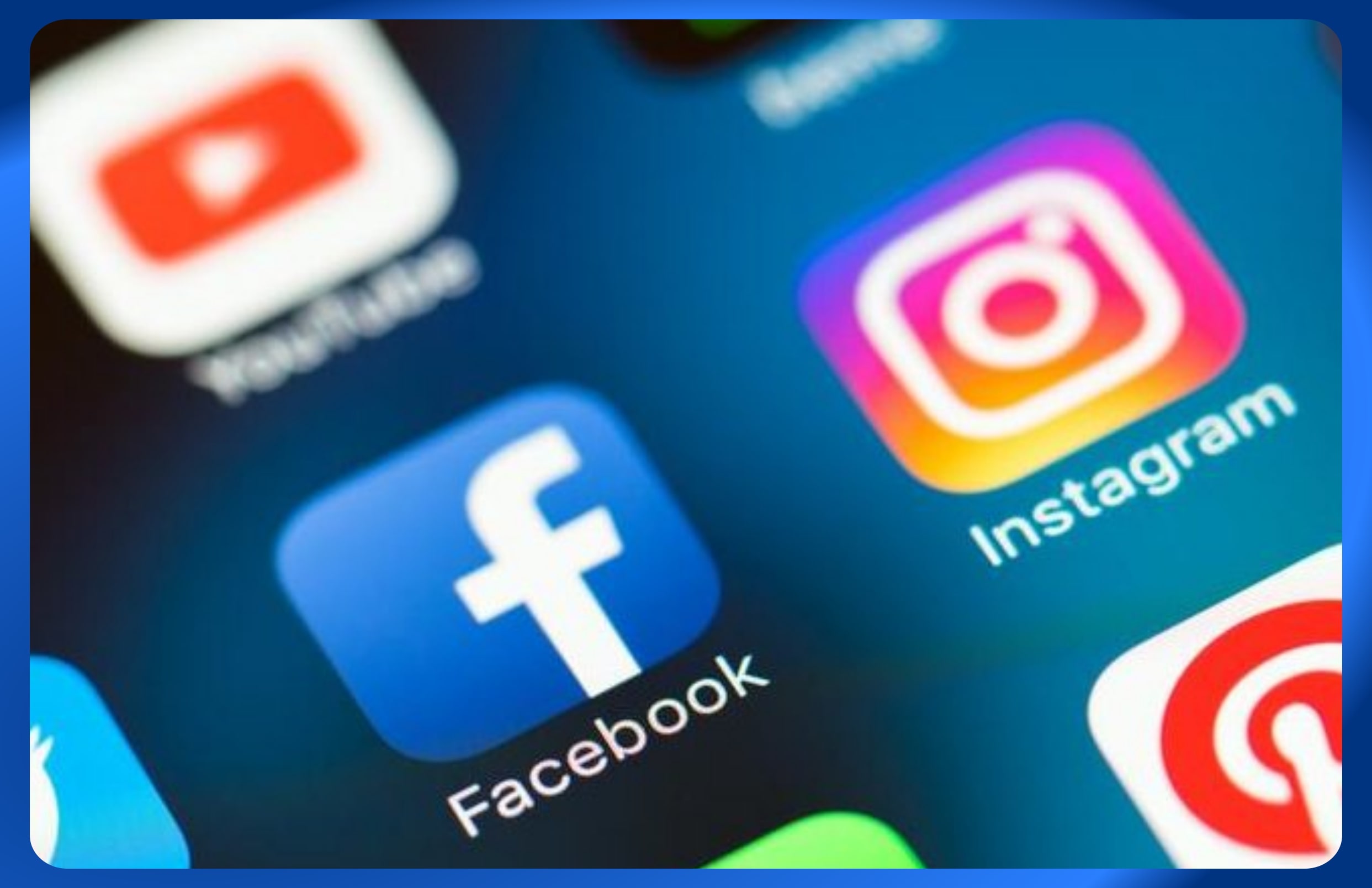 Mídias Sociais Facebook e Instagram, entre outras