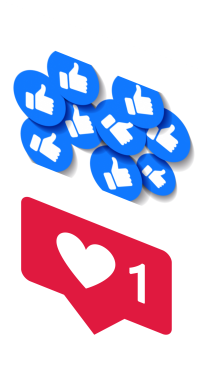 conteúdos selecionados para obter curtidas em redes sociais